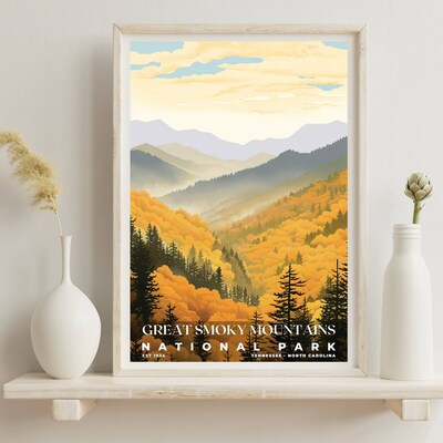 Great Smoky Mountains National Park Poster, Travel Art, Office Poster, Home Decor | S3 - image6